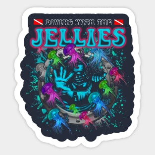 Dive with Jellies Sticker